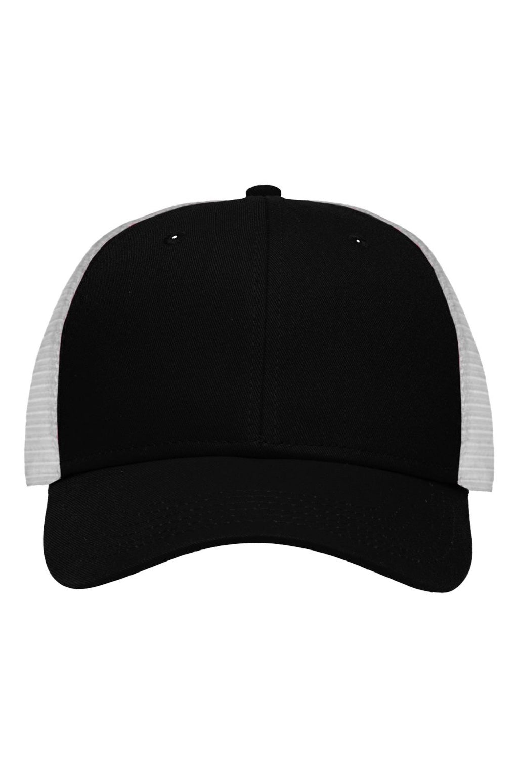 Sportsman Hats SP1450 Mens Traditional Lo Pro Mesh Back Snapback Trucker Hat Black/White Flat Front