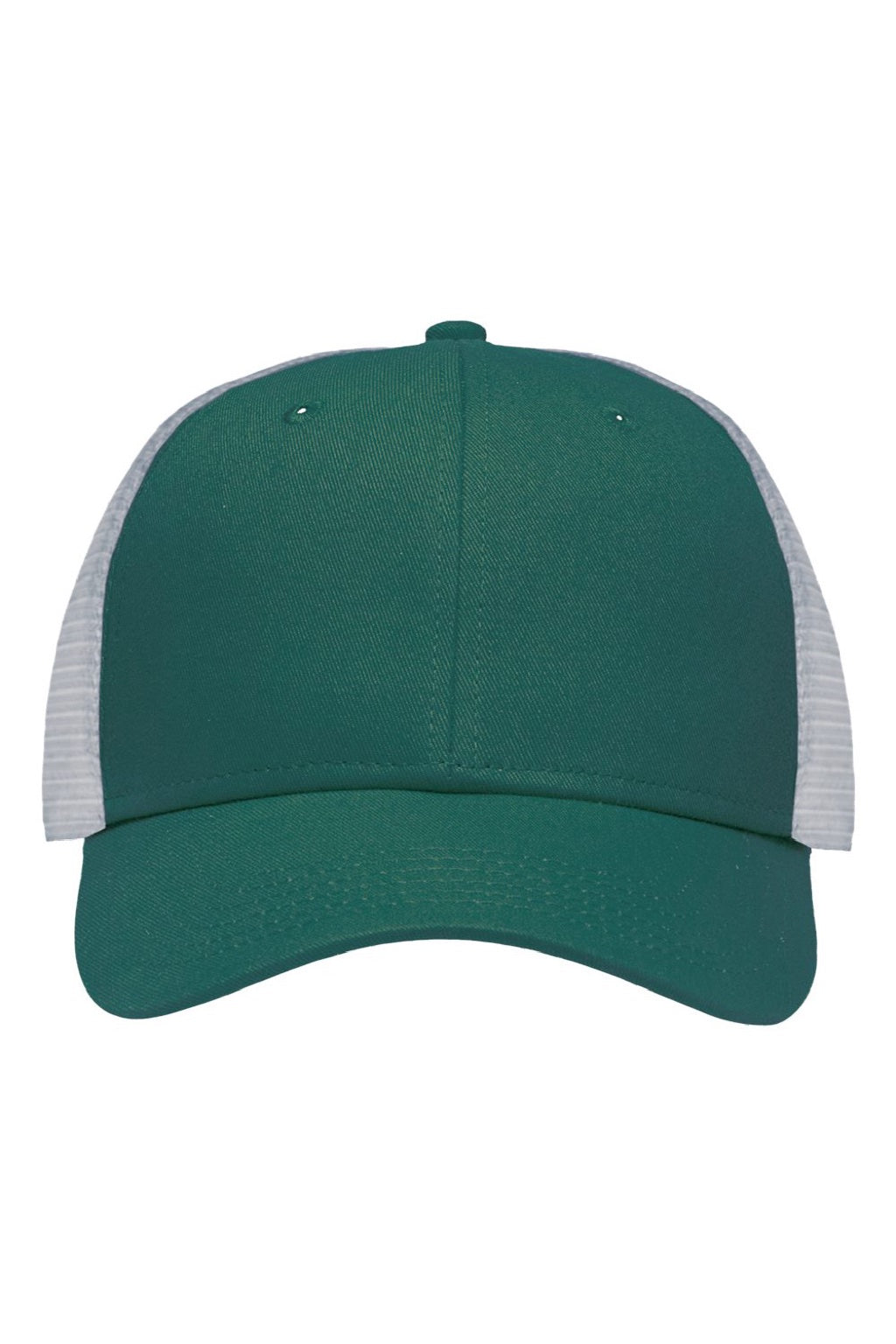 Sportsman Hats SP1450 Mens Traditional Lo Pro Mesh Back Snapback Trucker Hat Forest Green/White Flat Front