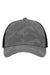 Sportsman Hats SP1450 Mens Traditional Lo Pro Mesh Back Snapback Trucker Hat Grey Camo/Black Flat Front