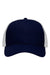 Sportsman Hats SP1450 Mens Traditional Lo Pro Mesh Back Snapback Trucker Hat Navy Blue/White Flat Front