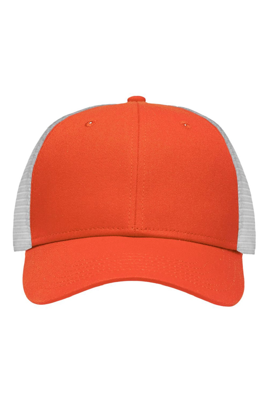Sportsman Hats SP1450 Mens Traditional Lo Pro Mesh Back Snapback Trucker Hat Orange/White Flat Front