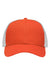 Sportsman Hats SP1450 Mens Traditional Lo Pro Mesh Back Snapback Trucker Hat Orange/White Flat Front