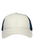 Sportsman Hats SP1450 Mens Traditional Lo Pro Mesh Back Snapback Trucker Hat Stone/Navy Blue Flat Front