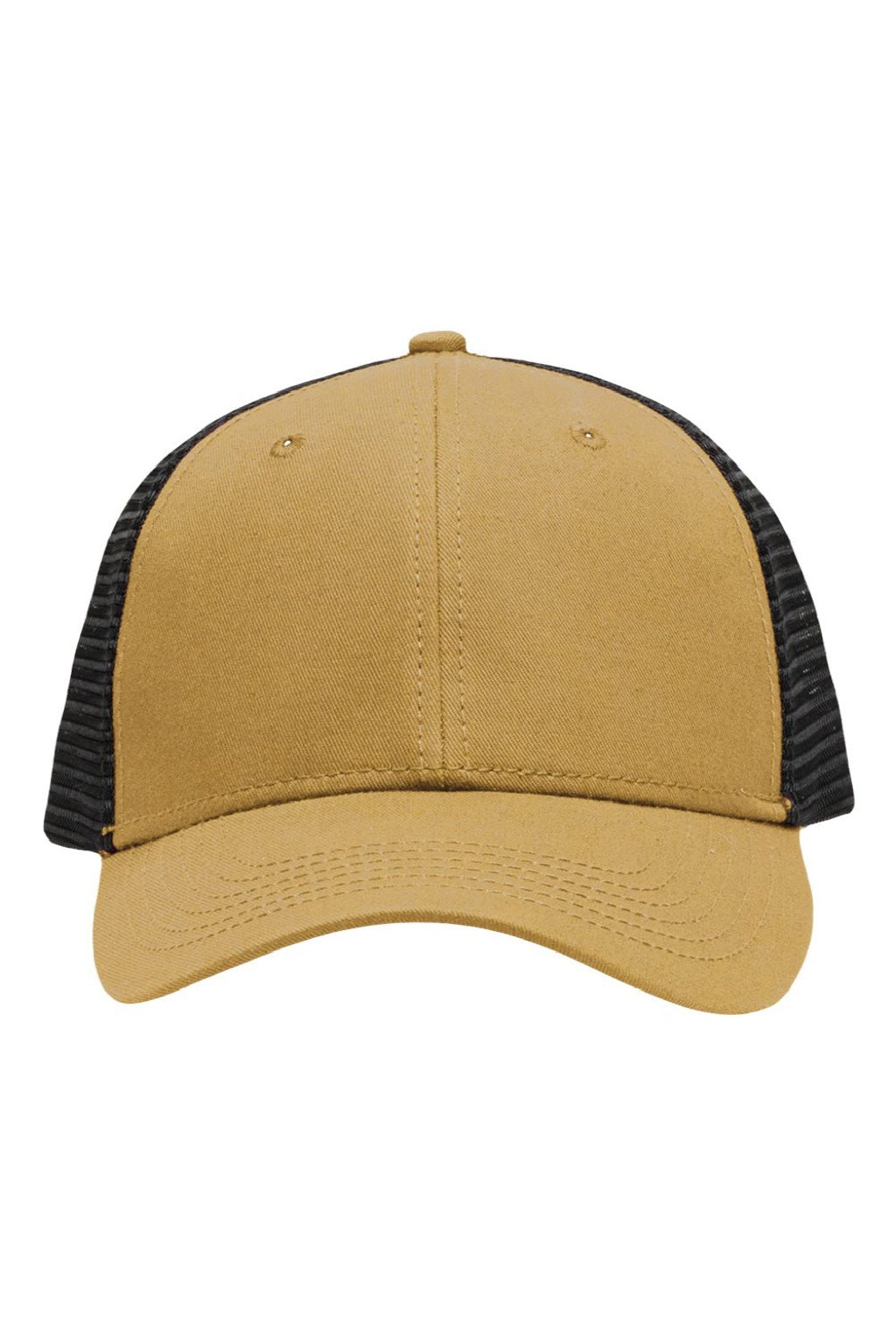 Sportsman Hats SP1450 Mens Traditional Lo Pro Mesh Back Snapback Trucker Hat Vegas Gold/Black Flat Front