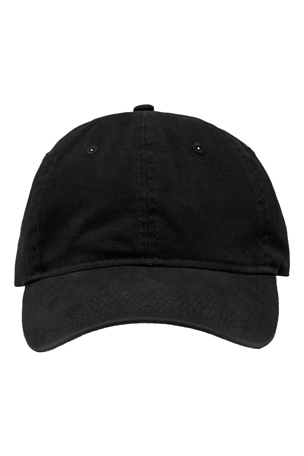 Sportsman Hats SP1700 Mens Adjustabble Dad Hat Black Flat Front