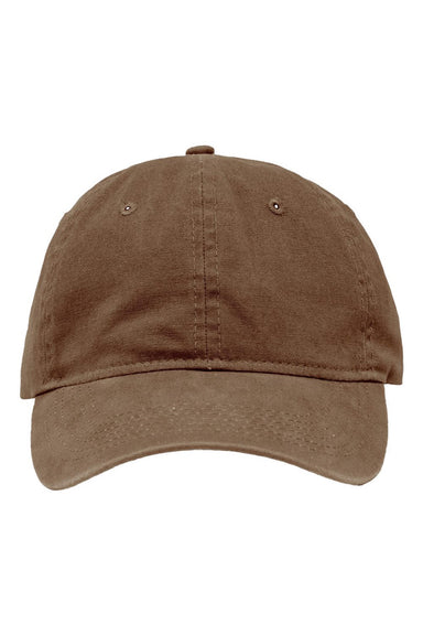 Sportsman Hats SP1700 Mens Adjustabble Dad Hat Dark Brown Flat Front