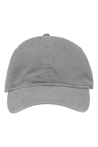 Sportsman Hats SP1700 Mens Adjustabble Dad Hat Grey Flat Front