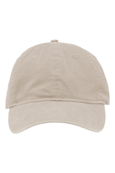 Sportsman Hats SP1700 Mens Adjustabble Dad Hat Stone Flat Front