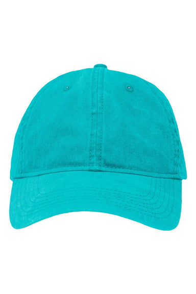 Sportsman Hats SP1700 Mens Adjustabble Dad Hat Pigment Aqua Blue Flat Front