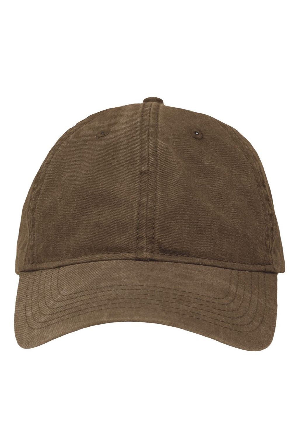 Sportsman Hats SP1700 Mens Adjustabble Dad Hat Pigment Brown Flat Front