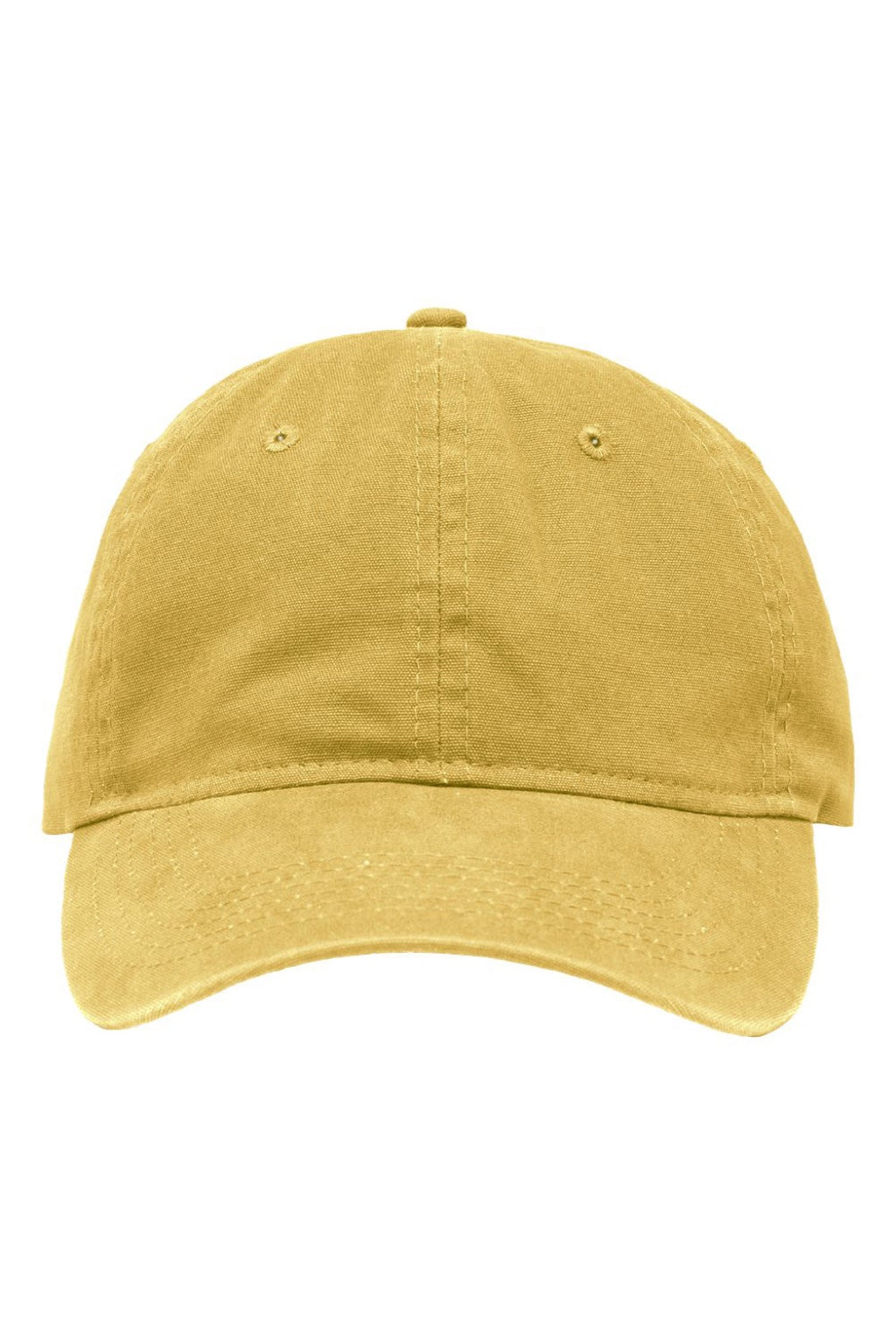 Sportsman Hats SP1700 Mens Adjustabble Dad Hat Pigment Mustard Yellow Flat Front