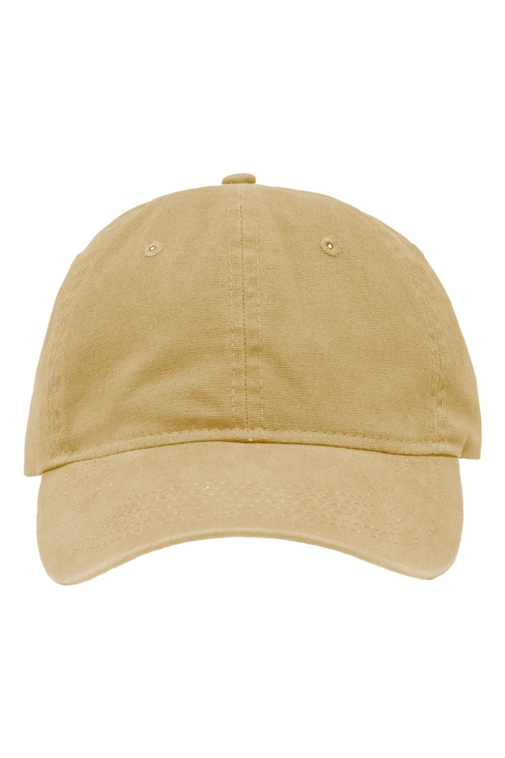 Sportsman Hats SP1700 Mens Adjustabble Dad Hat Pigment Tan Flat Front