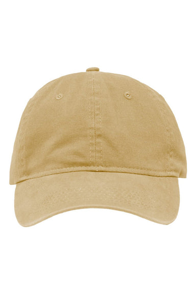 Sportsman Hats SP1700 Mens Adjustabble Dad Hat Pigment Tan Flat Front