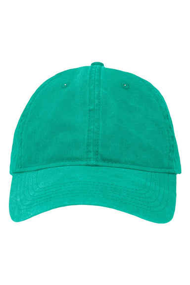 Sportsman Hats SP1700 Mens Adjustabble Dad Hat Pigment Teal Green Flat Front