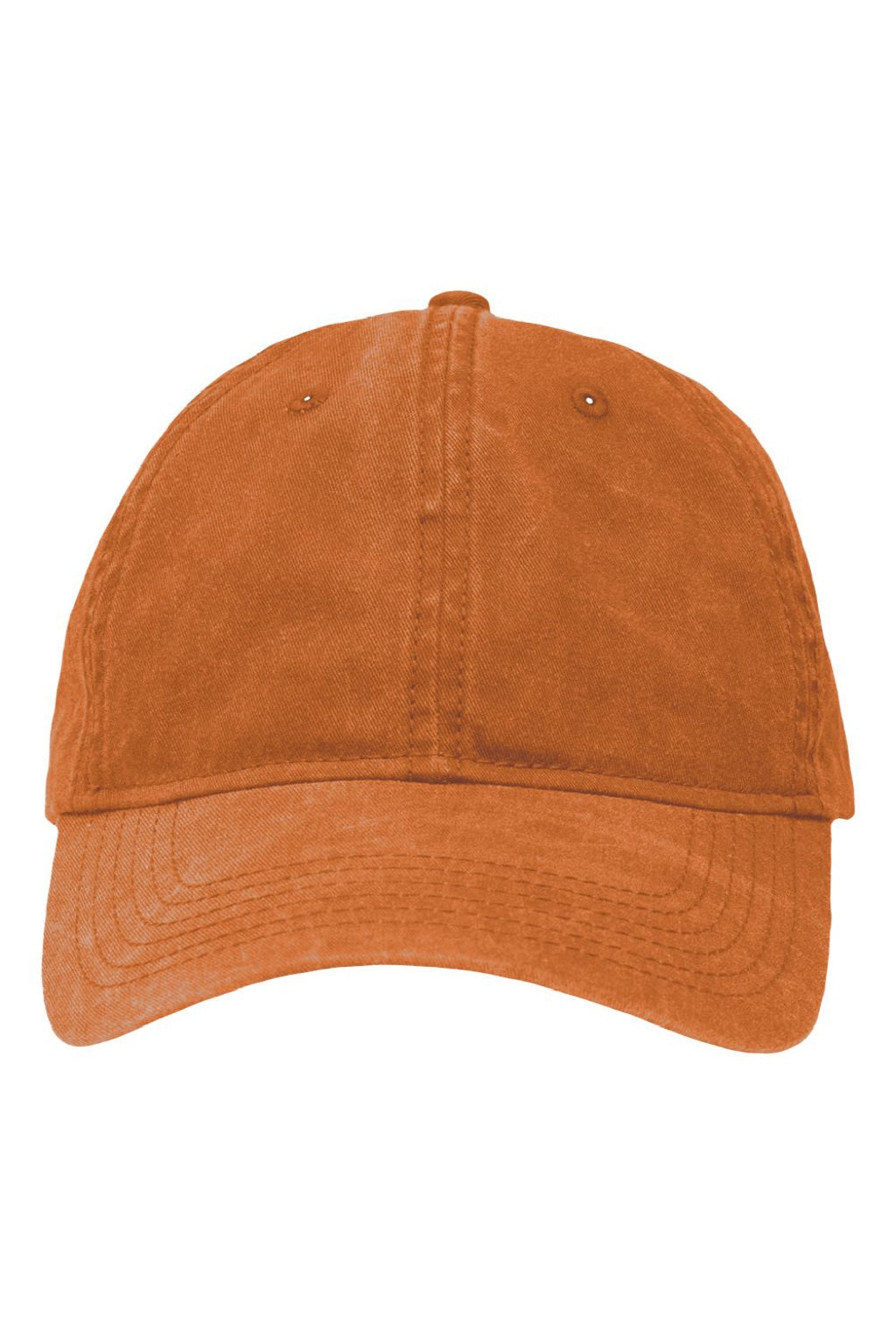 Sportsman Hats SP1700 Mens Adjustabble Dad Hat Pigment Texas Orange Flat Front