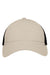 Sportsman Hats SP1750 Mens Adjustable Mesh Back Dad Hat Khaki/Black Flat Front