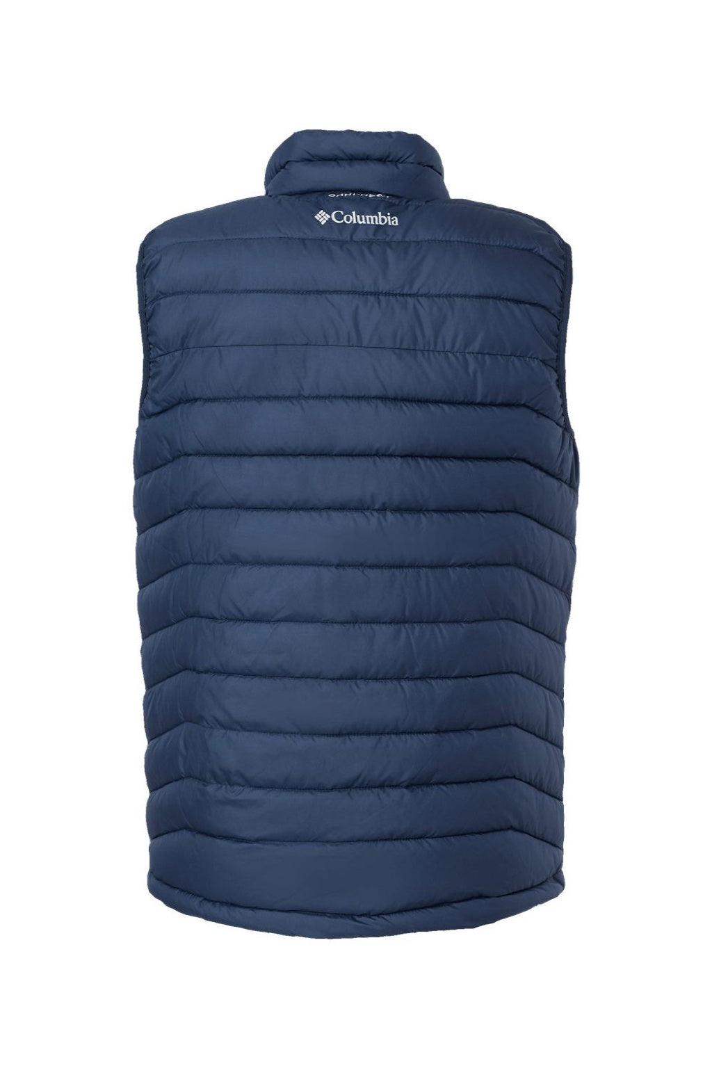 Columbia 212491 Mens Powder Lite II Full Zip Vest Collegiate Navy Blue Flat Back