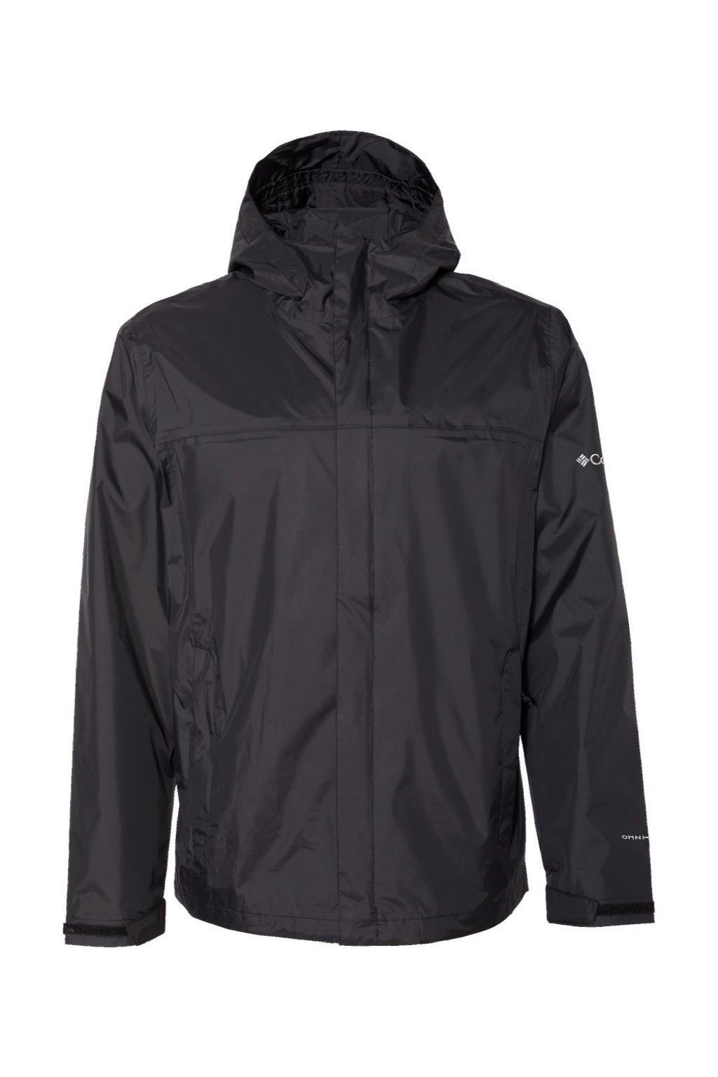 Columbia 212480 Mens Watertight II Full Zip Hooded Jacket Black Flat Front