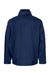 Columbia 212476 Mens Glennaker Lake II Full Zip Rain Jacket Collegiate Navy Blue Flat Back