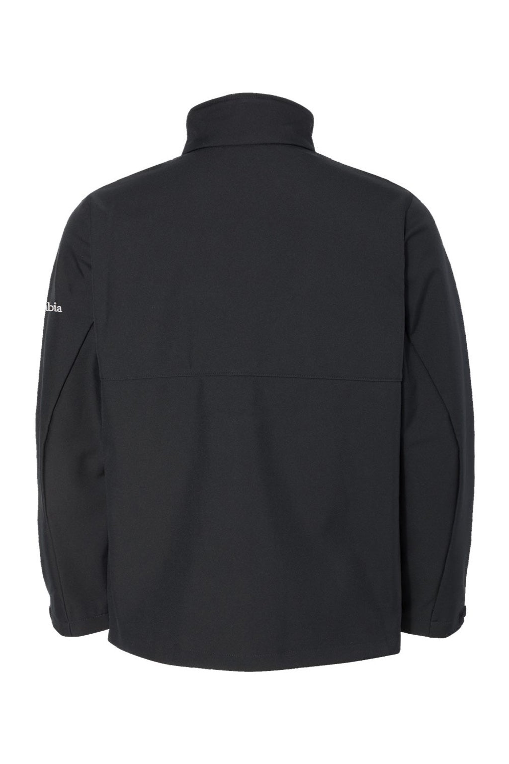 Columbia 212483 Mens Ascender Soft Shell Full Zip Jacket Black Flat Back