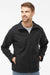 Columbia 212483 Mens Ascender Soft Shell Full Zip Jacket Black Model Front