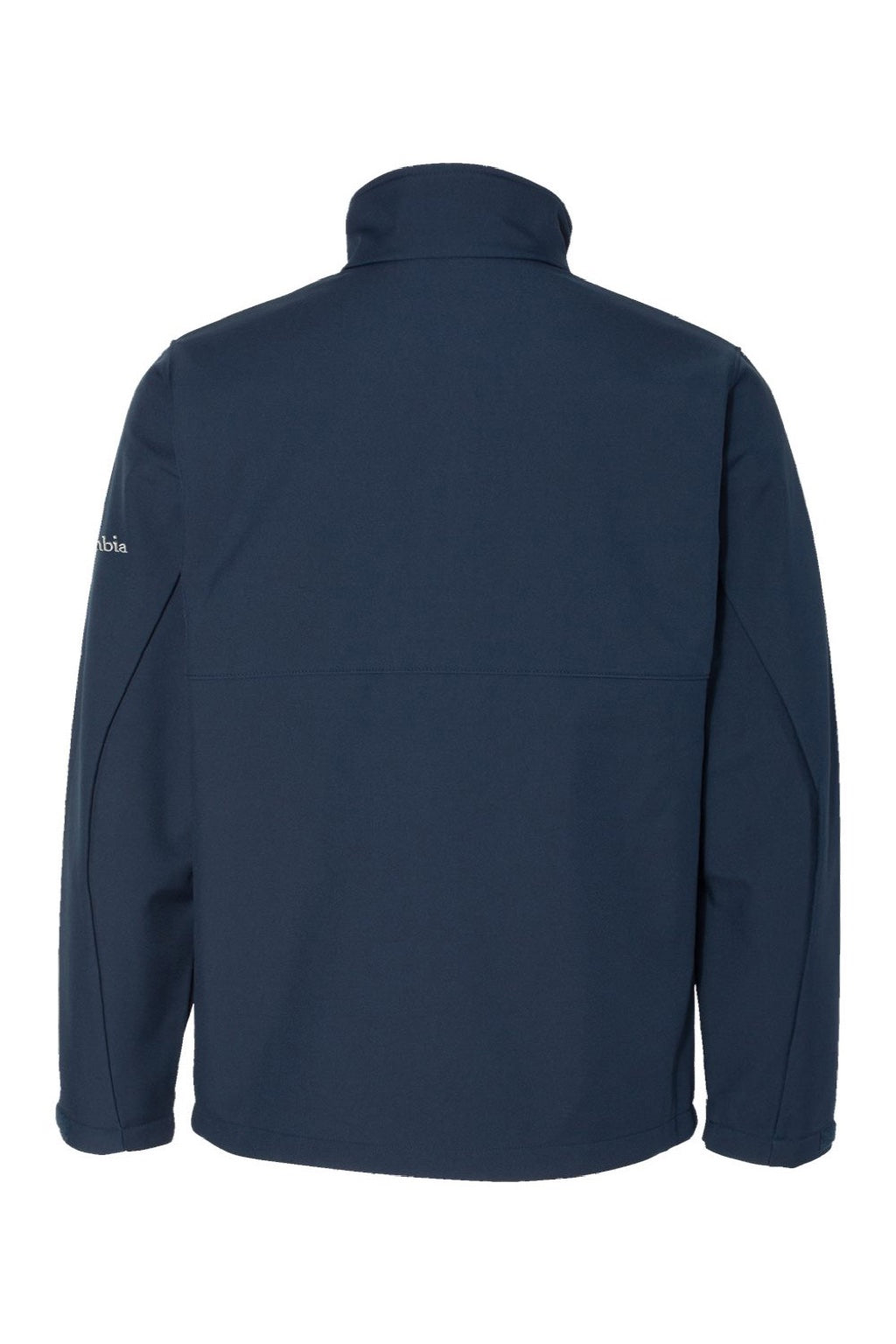 Columbia 212483 Mens Ascender Soft Shell Full Zip Jacket Collegiate Navy Blue Flat Back