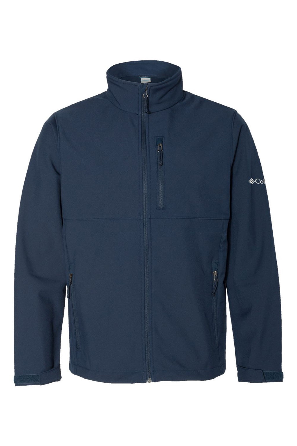 Columbia 212483 Mens Ascender Soft Shell Full Zip Jacket Collegiate Navy Blue Flat Front