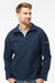 Columbia 212483 Mens Ascender Soft Shell Full Zip Jacket Collegiate Navy Blue Model Front