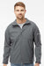 Columbia 212483 Mens Ascender Soft Shell Full Zip Jacket Graphite Grey Model Front