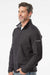 Columbia 212487 Mens Great Hart Mountain III 1/4 Zip Sweatshirt Heather Black Model Side