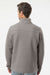 Columbia 212487 Mens Great Hart Mountain III 1/4 Zip Sweatshirt Heather Boulder Grey Model Back