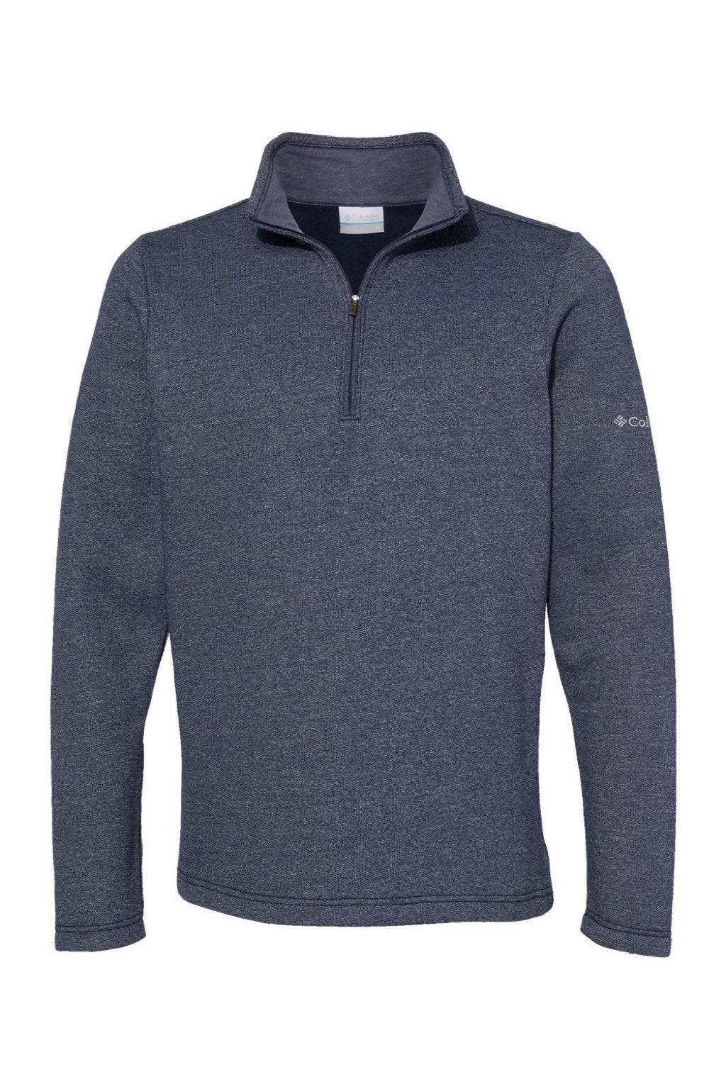 Columbia 212487 Mens Great Hart Mountain III 1/4 Zip Sweatshirt Collegiate Navy Blue Flat Front