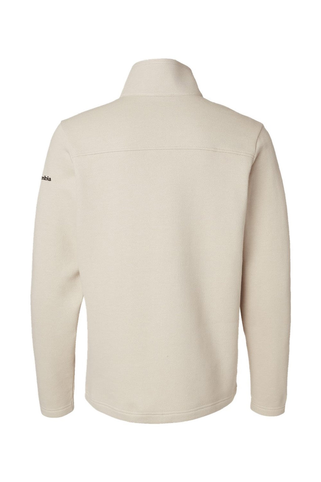 Columbia 212487 Mens Great Hart Mountain III 1/4 Zip Sweatshirt Heather Dark Stone Flat Back