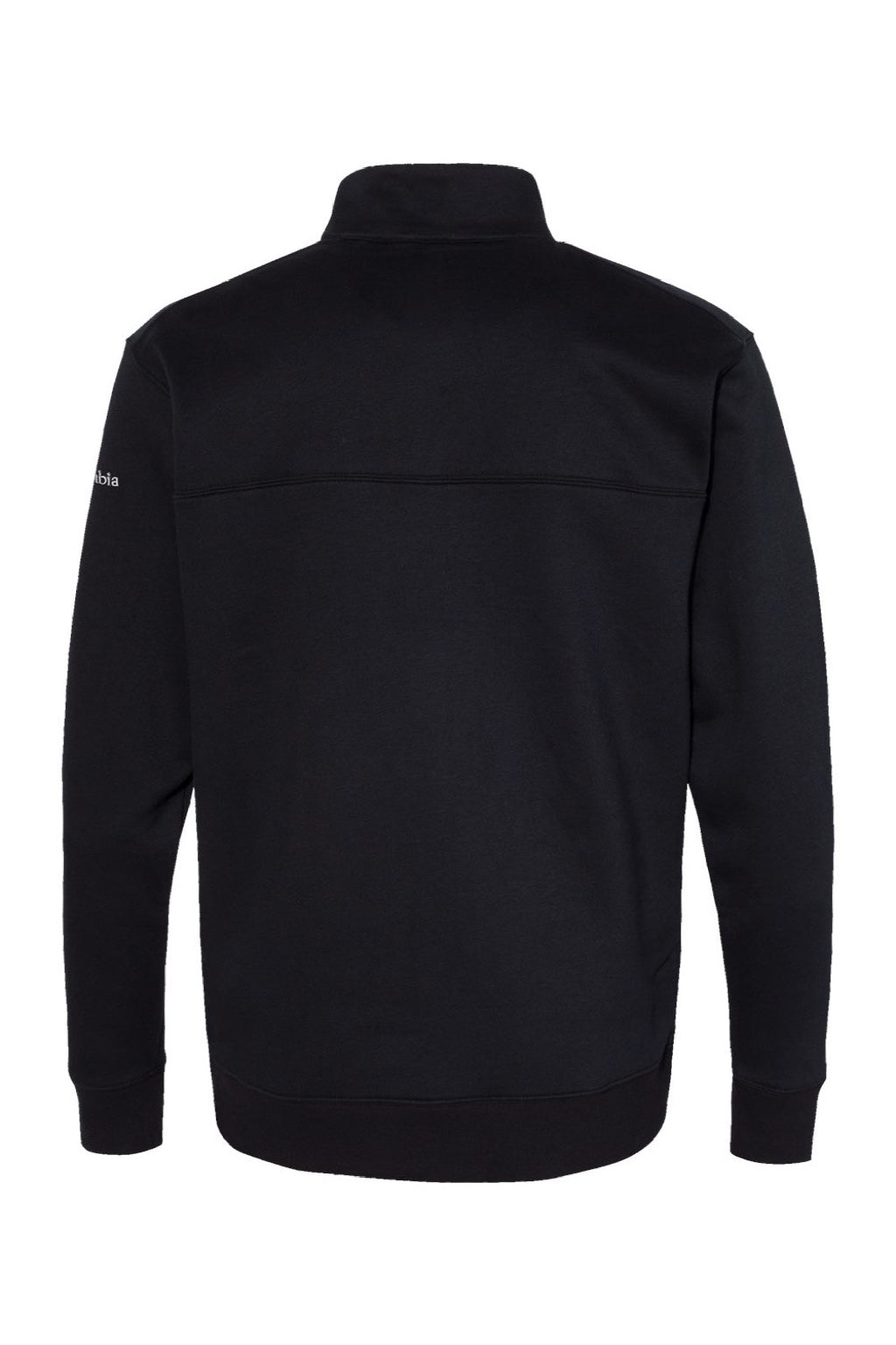 Columbia 212475 Mens Hart Mountain II 1/4 Zip Sweatshirt Black Flat Back
