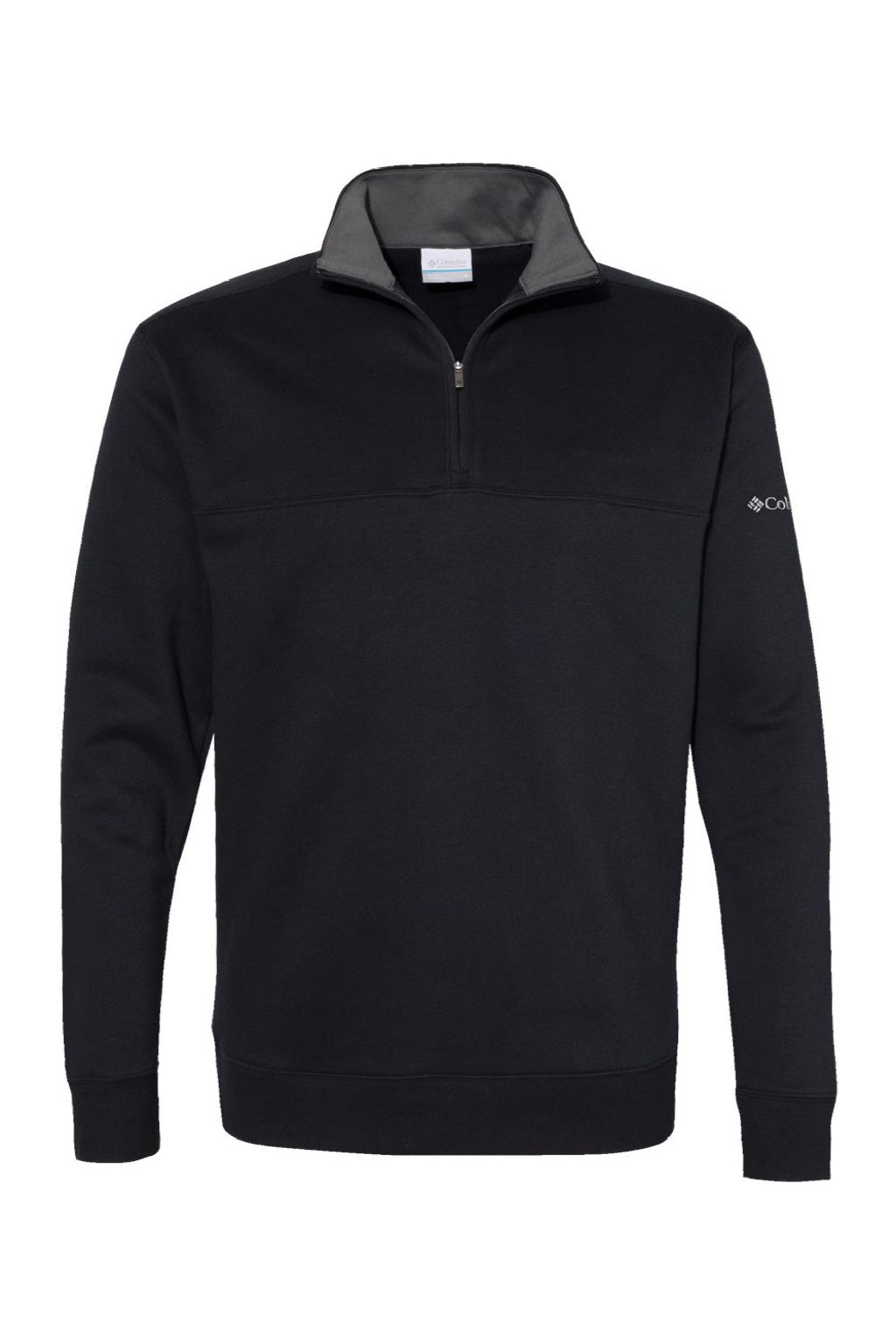 Columbia 212475 Mens Hart Mountain II 1/4 Zip Sweatshirt Black Flat Front