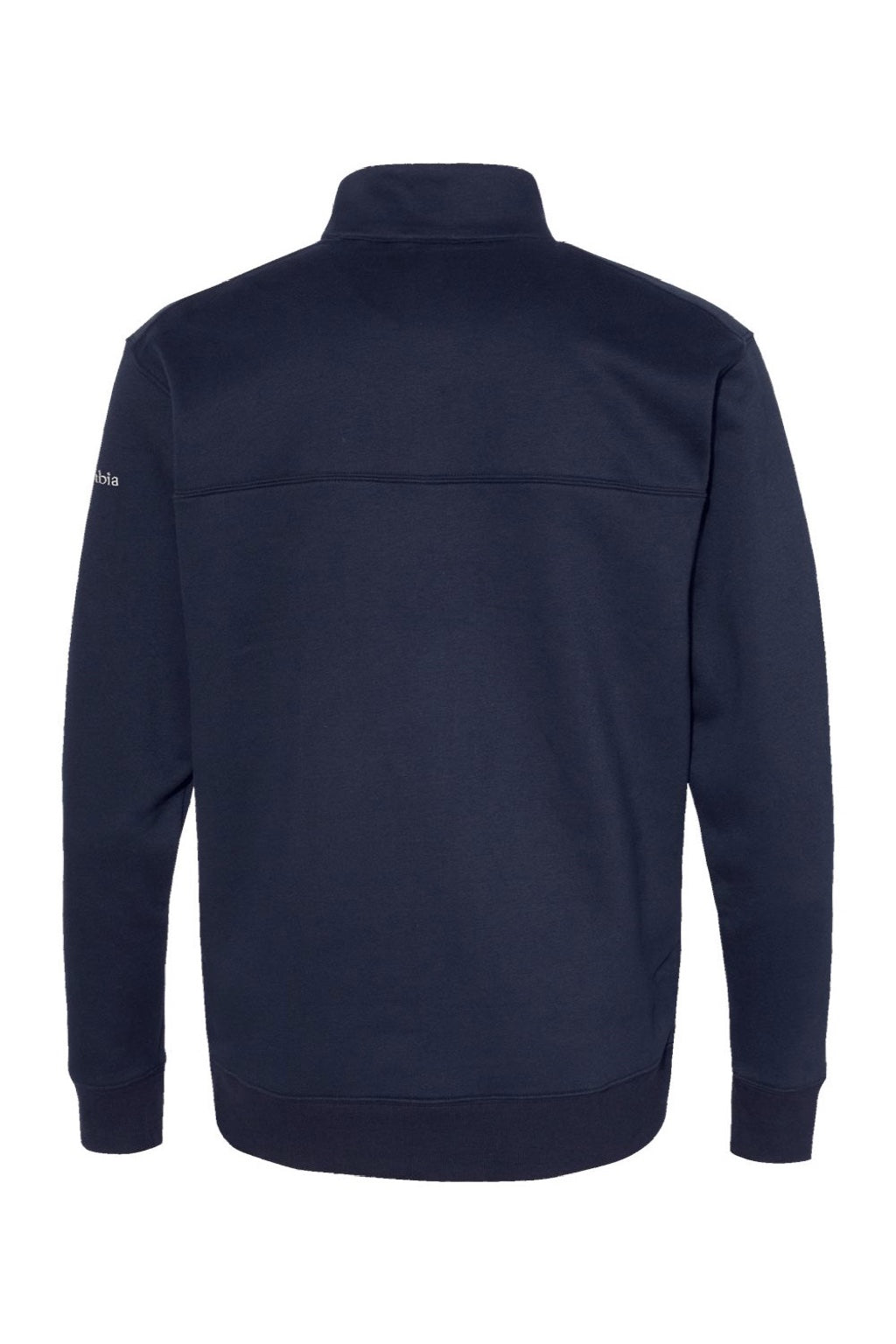Columbia 212475 Mens Hart Mountain II 1/4 Zip Sweatshirt Collegiate Navy Blue Flat Back