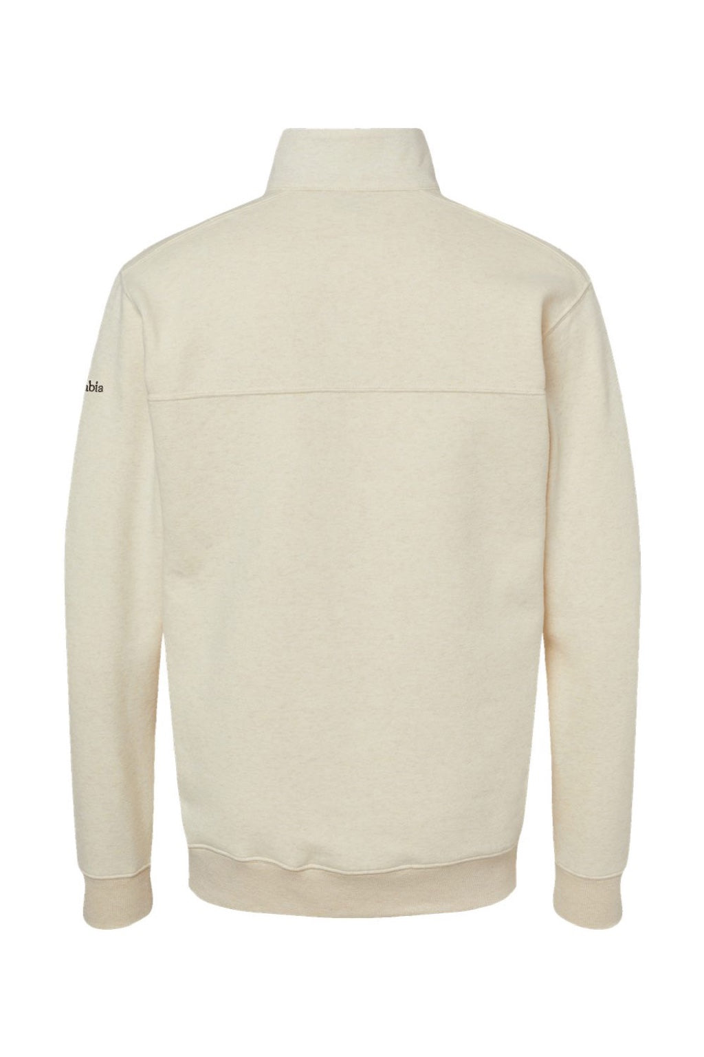 Columbia 212475 Mens Hart Mountain II 1/4 Zip Sweatshirt Heather Oatmeal Flat Back
