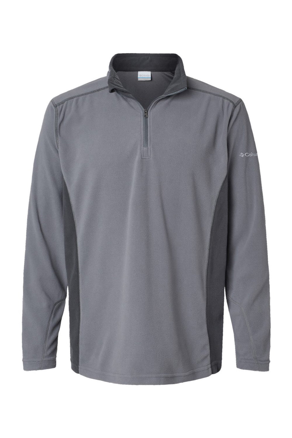 Columbia 212469 Mens Klamath Range II 1/4 Zip Sweatshirt City Grey Flat Front
