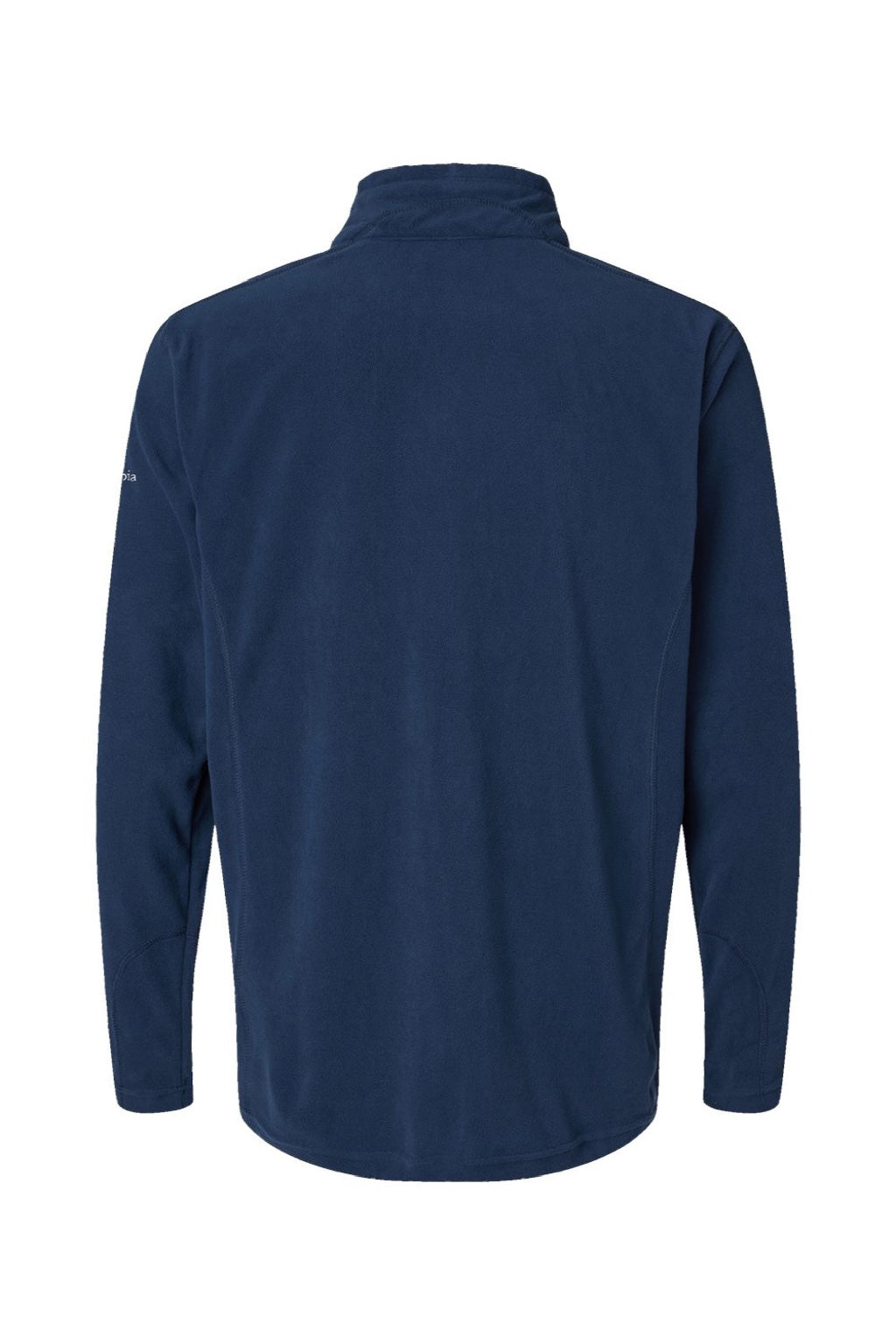 Columbia 212469 Mens Klamath Range II 1/4 Zip Sweatshirt Collegiate Navy Blue Flat Back