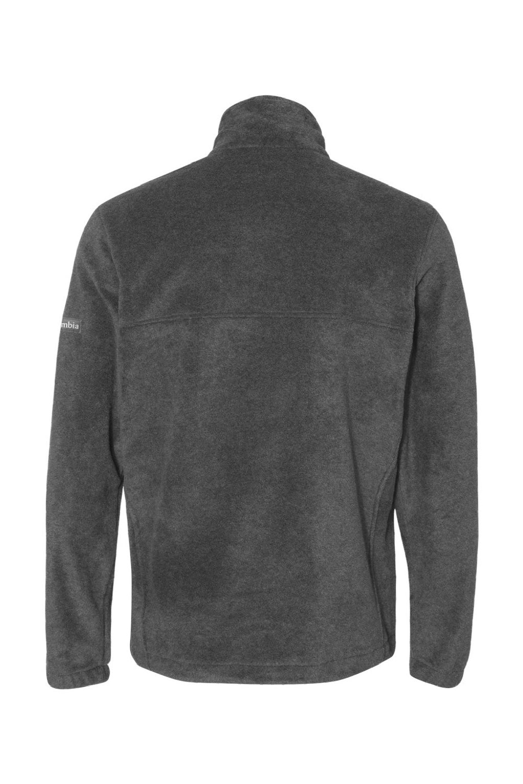 Columbia 212478 Mens Steens Mountain 2.0 Full Zip Jacket Heather Charcoal Grey Flat Back