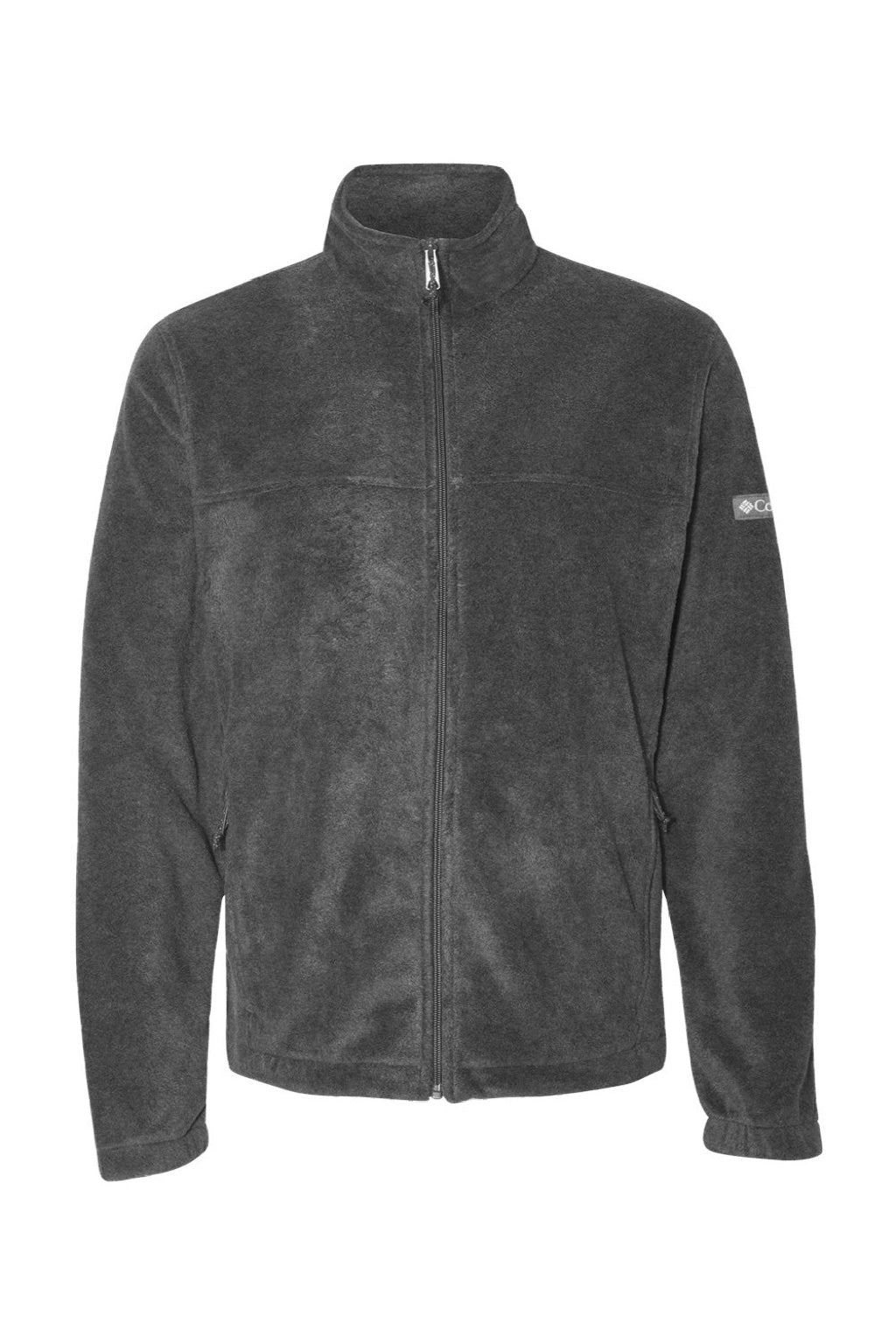 Columbia 212478 Mens Steens Mountain 2.0 Full Zip Jacket Heather Charcoal Grey Flat Front