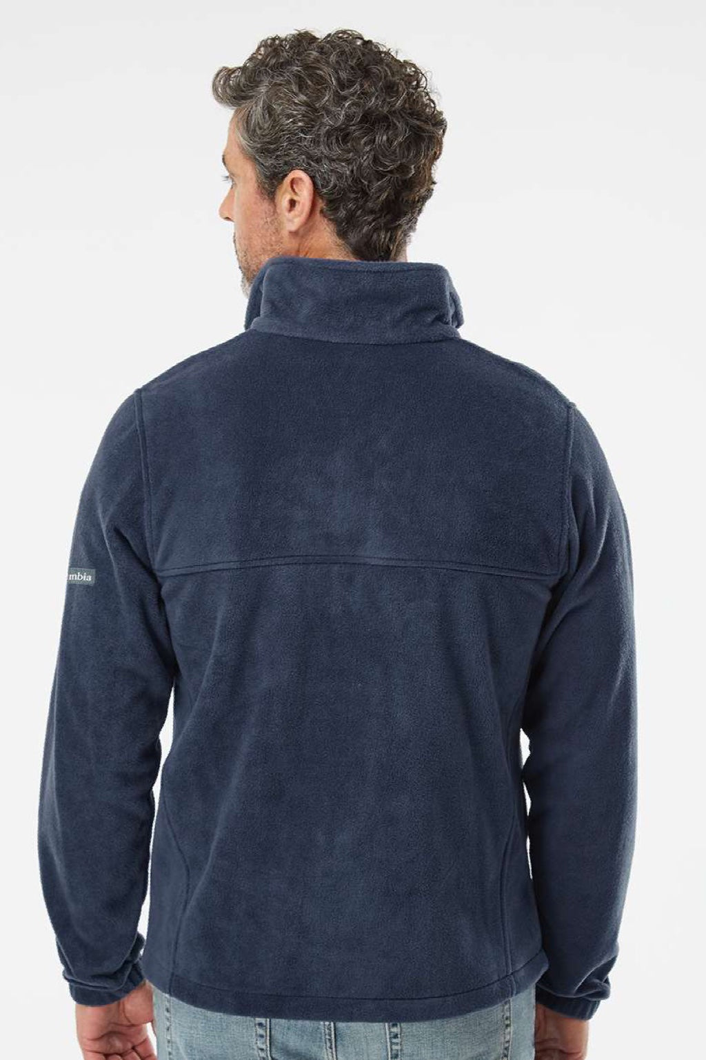 Columbia 212478 Mens Steens Mountain 2.0 Full Zip Jacket Collegiate Navy Blue Model Back