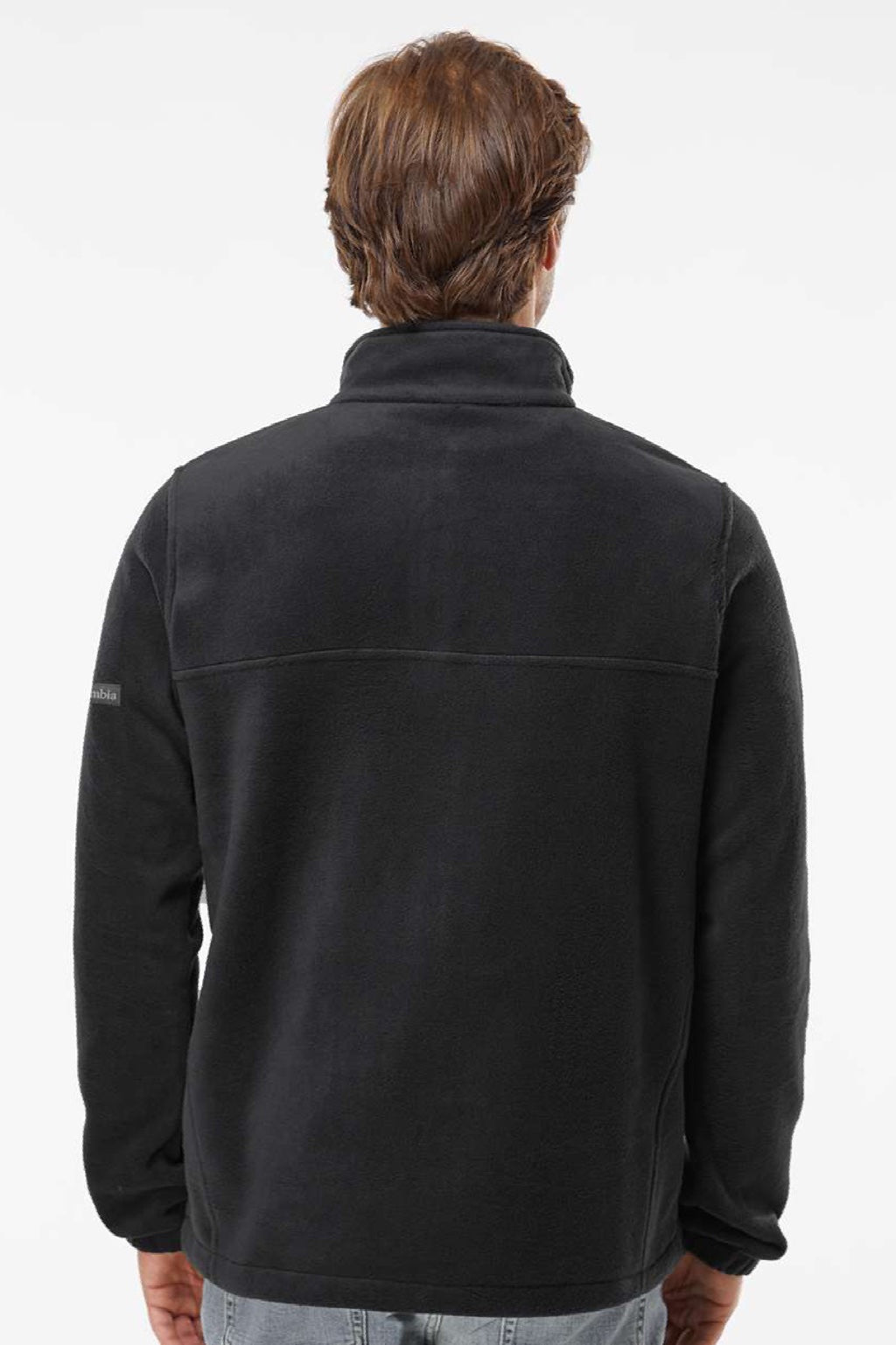 Columbia 212486 Mens Steens Mountain 1/4 Zip Sweatshirt Black Model Back