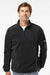 Columbia 212486 Mens Steens Mountain 1/4 Zip Sweatshirt Black Model Front