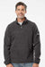 Columbia 212486 Mens Steens Mountain 1/4 Zip Sweatshirt Heather Charcoal Grey Model Front