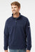 Columbia 212486 Mens Steens Mountain 1/4 Zip Sweatshirt Collegiate Navy Blue Model Front
