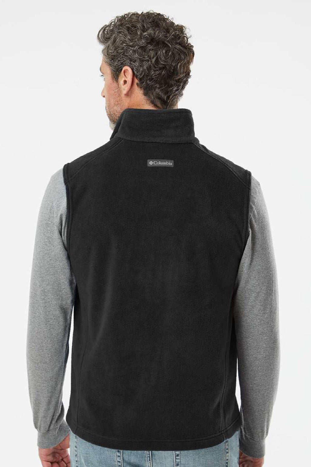 Columbia 212488 Mens Steens Mountain Full Zip Vest Black Model Back