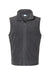 Columbia 212488 Mens Steens Mountain Full Zip Vest Heather Charcoal Grey Flat Front