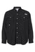 Columbia 212463 Mens PFG Bahama II Long Sleeve Button Down Shirt w/ Double Pockets Black Flat Front