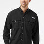 Columbia Mens PFG Bahama II UPF 50+ Long Sleeve Button Down Shirt w/ Double Pockets - Black - Coming Soon